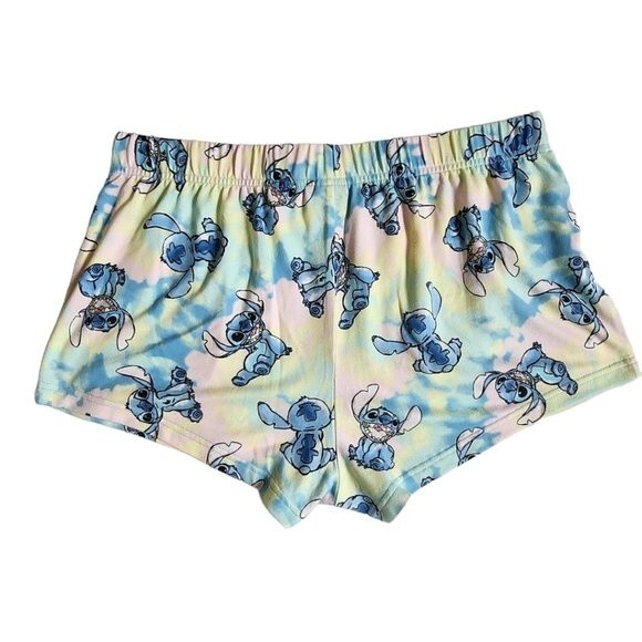 Disney Stitch print multicolor pajama sleep shorts sz M - Picture 2 of 9
